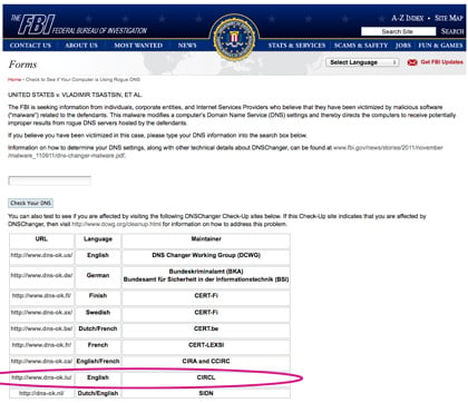 FBI DNS