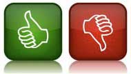 Thumbs up and down